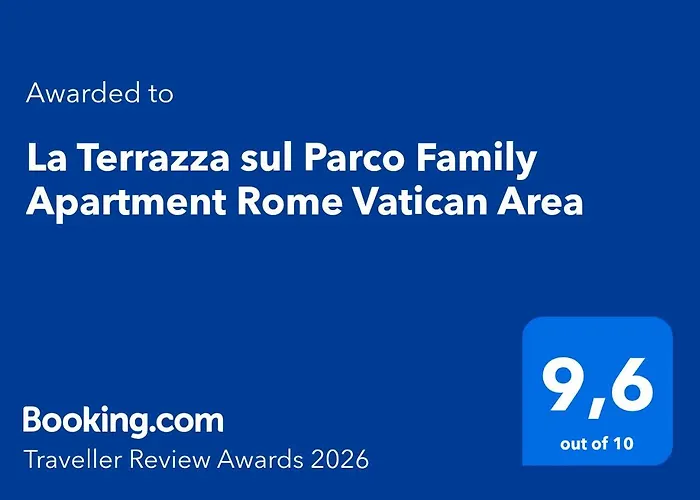 Apartment La Terrazza Sul Parco ,8 Guests, 3 Bedrooms, Huge Terrace & Free Parking Rom